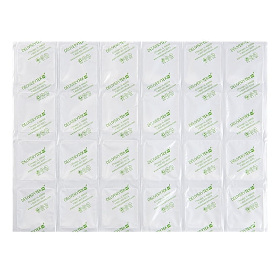 Delivery Tek Plastic Shipping Ice Pack - 4 x 6 Cells - 15 1/4" x 11 1/2" - 100 count box