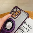 thumbnail image 5 of for iPhone 13 Pro MagSafe Case with Stand,Military Grade Protection Magnetic Shockproof Hard Case with Ring Holder Kickstand Camera Lens Protector for iPhone 13 Pro 6.1'' Purple, 5 of 13