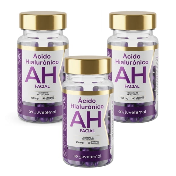 Pack 3 piezas Cápsulas faciales Ácido Hialurónico