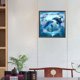 thumbnail image 2 of (LP1013) Resina Diamante Serie Animal Delfines Diamante 30*30CM, 2 of 9