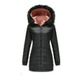 thumbnail image 4 of Long Winter Coats for Women Dressy Warm Extreme Cold Weather Outwear Pocket Loose Thermal Heavy Parka- Jacket, 4 of 4