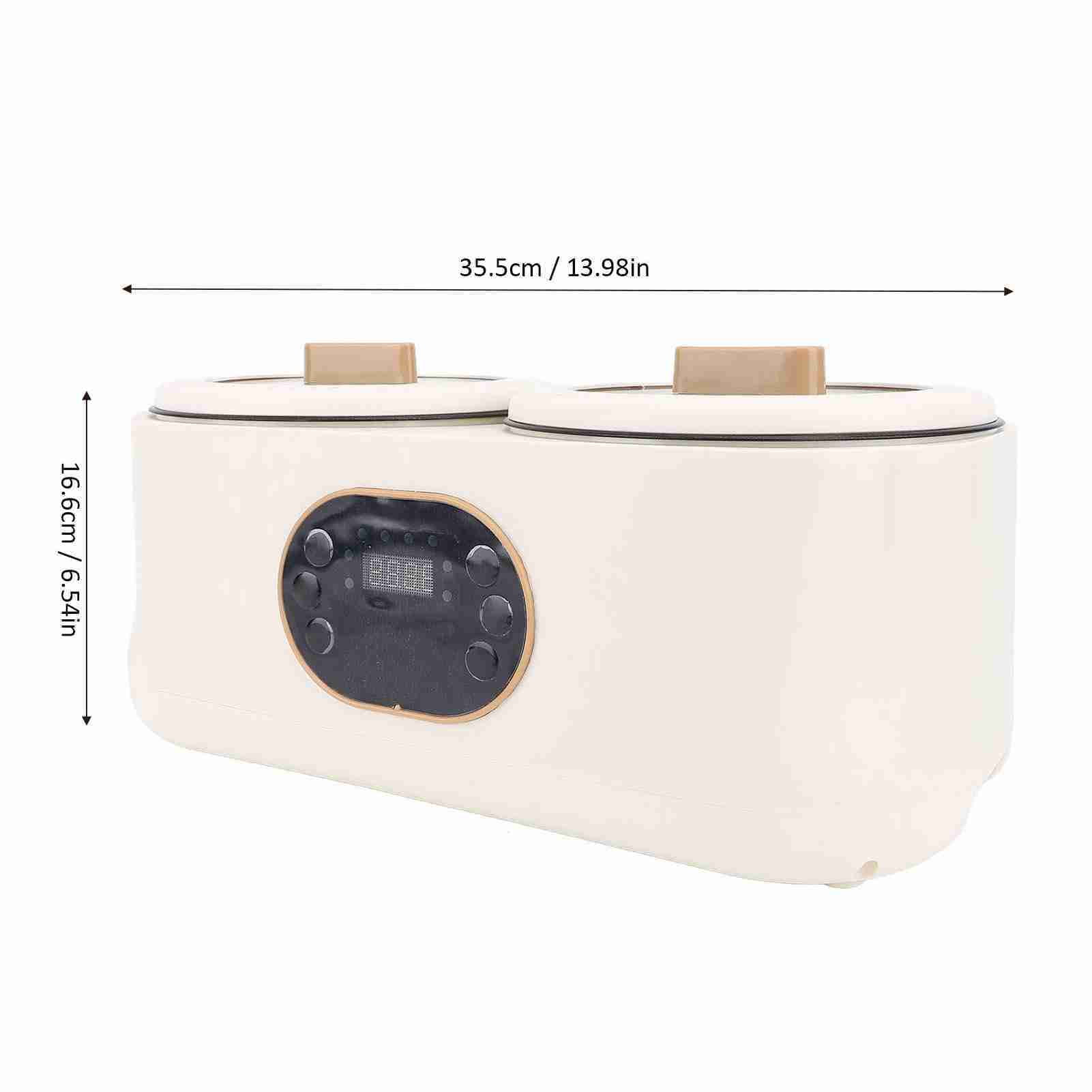 Suodoka Dual‑Liner Smart Rice Cooker – 6‑Function Electric Pot with Insulation, Detachable Lid, Touch‑Panel Control, and Simultaneous Cooking