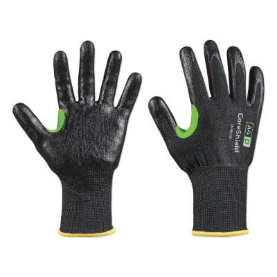 

Honeywell CoreShield A4/D Coated Cut Resistant Gloves 6/XS HPPE/Basalt Smooth Nitrile 13 ga Black - 1 PR (582-24-0913B/6XS)