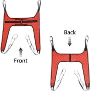 AMQTSLM Hoyer Lift Sling,Commode Patient Lift Slings Medical Transfer Sling for Patients Shower Bath,200-500lb capacity,Lift Sling for Elderly Bariatric, Red