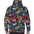 thumbnail image 7 of Lsque Adventure Camping Badge Pattern Casual Men's Hoodie,Hooded Sweatshirt with Kangaroo Pocket,Pullover Hoodie-Medium, 7 of 7
