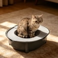 thumbnail image 4 of EGNMCR Kitty Toilet Training Device Washdown Litter Box Odor Control Spray Proof Litter Box Extra Large Plasti c Cat Litter B ox, 4 of 6
