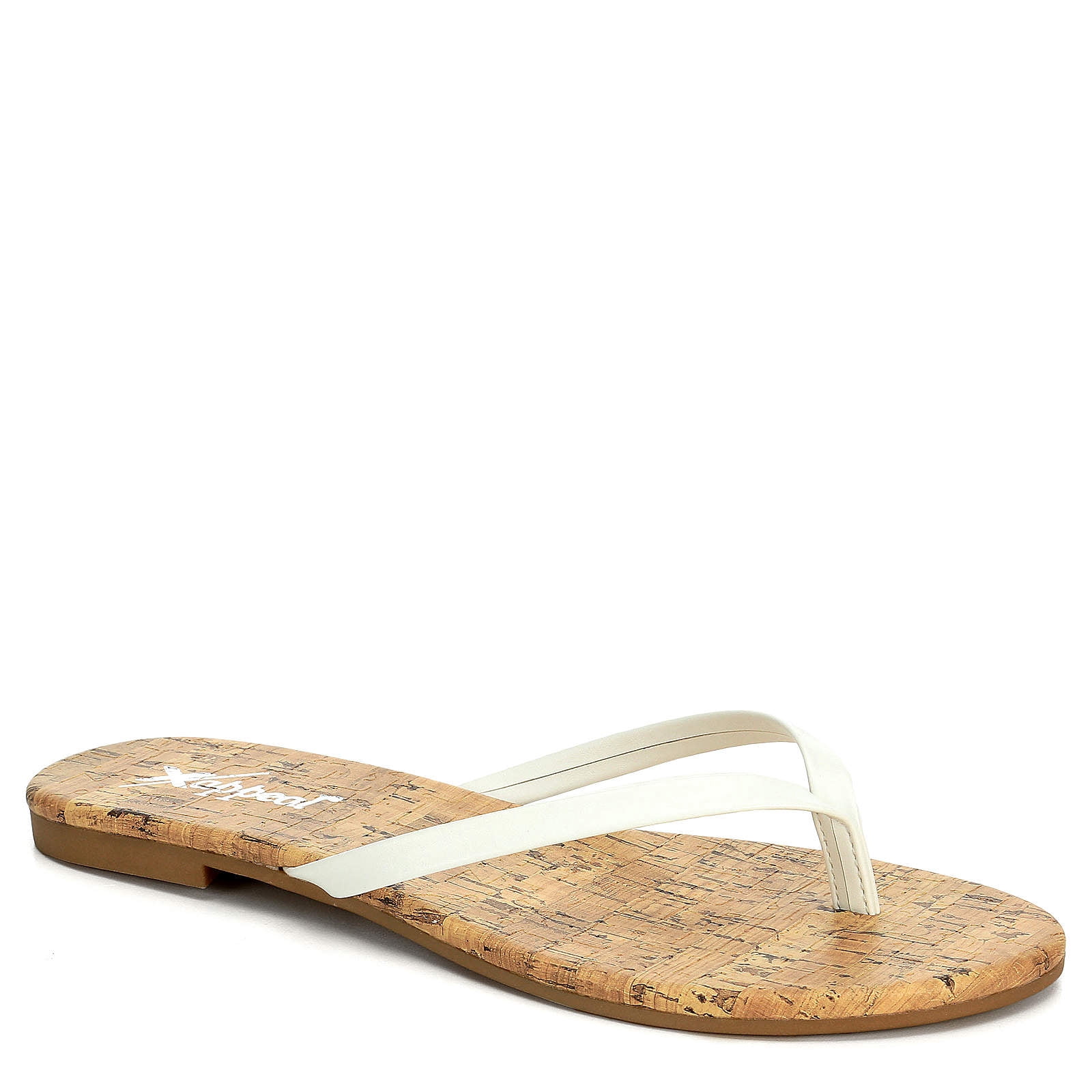 XAPPEAL - Xappeal Womens Michelle Thong Flip Flop Sandal Shoes, White, US 8 - Walmart.com 