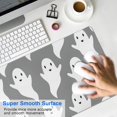 thumbnail image 4 of Long Mouse Pads for Desk,Minimalist Halloween Ghosts Pattern Desk Mats on Top Of Desks, Desk Mouse Pad Extra Large with 3mm Non-Slip Base and Stitched Edge for Gaming,Office,Work,Home 31.5x11.8in, 4 of 5