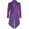thumbnail image 7 of JOANKDMI Unisex Adult Ringmaster Showman Steampunk Magician Costume Sequined Tailcoat Jacket with Chain Details for Circus Carnival Party Stage Fancy Dress Garments, 7 of 7