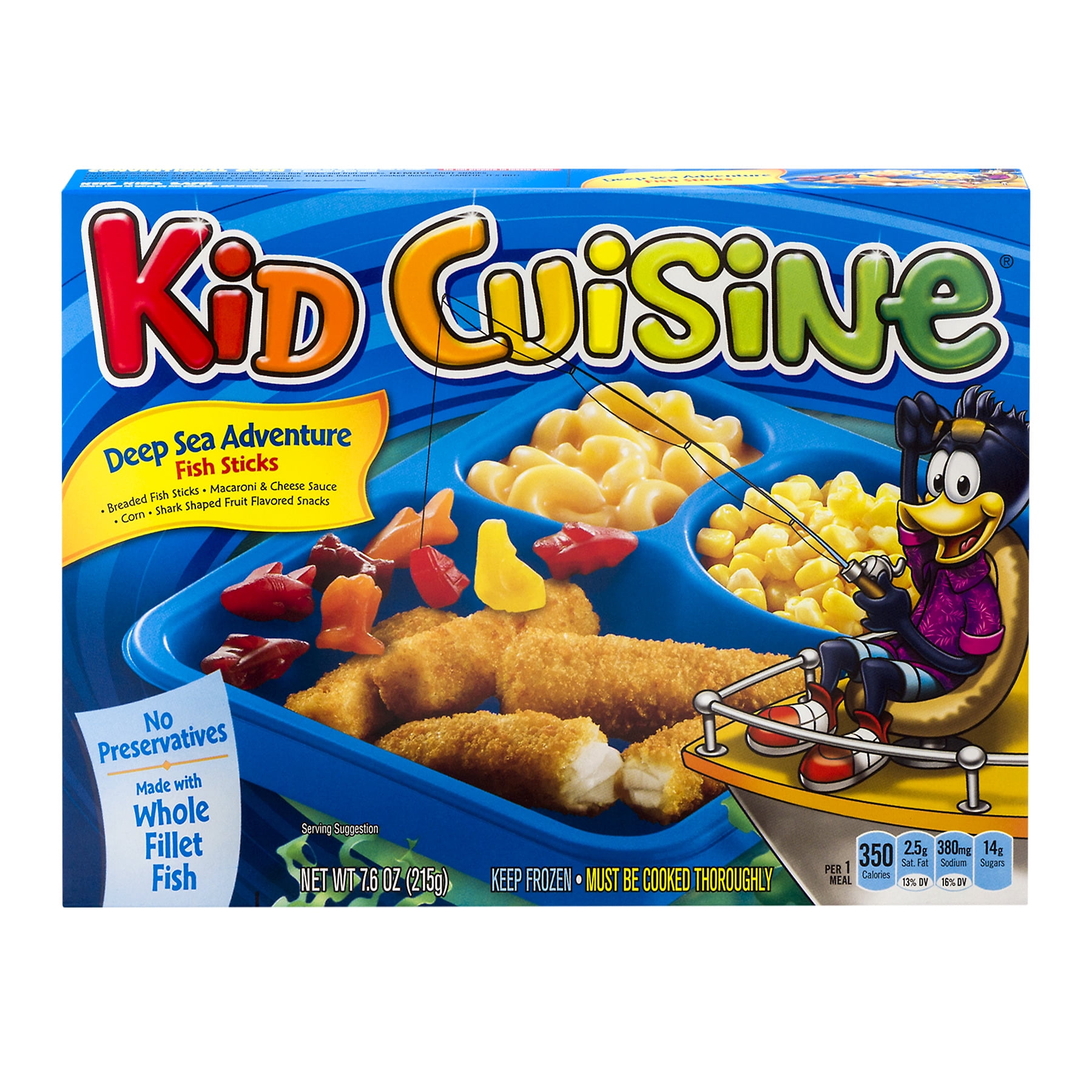 Kid Cuisine Deep Sea Adventure Fish Sticks Frozen Dinner 7 6 Oz Kid Cuisine Deep Sea Adventure Fish Sticks Frozen Dinner 7 6 Oz Box