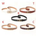 thumbnail image 5 of Women's Belts for Jeans Pants Fashion Gold Buckle Ladies Dress Belt,Vintage Circle Buckle Decorative Belt Hundred Fashion Simple Jeans Belt, 5 of 5