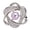 A, variant on Scarf Ring Clip for Women Rhinestone Flower Belt Scarf Slide Buckle Metal Floral Shawl Brooch Ties Clips for Dress Shirts Clothing Accessories