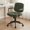 Green, variant on LukeAlon Adjustable Pu Leather Tiltable Office Chair, Comfy 360°Swivel Task Chair with Armrest Modern Thickened Seat Desk Chair with Button Tufted for Home Office, Green