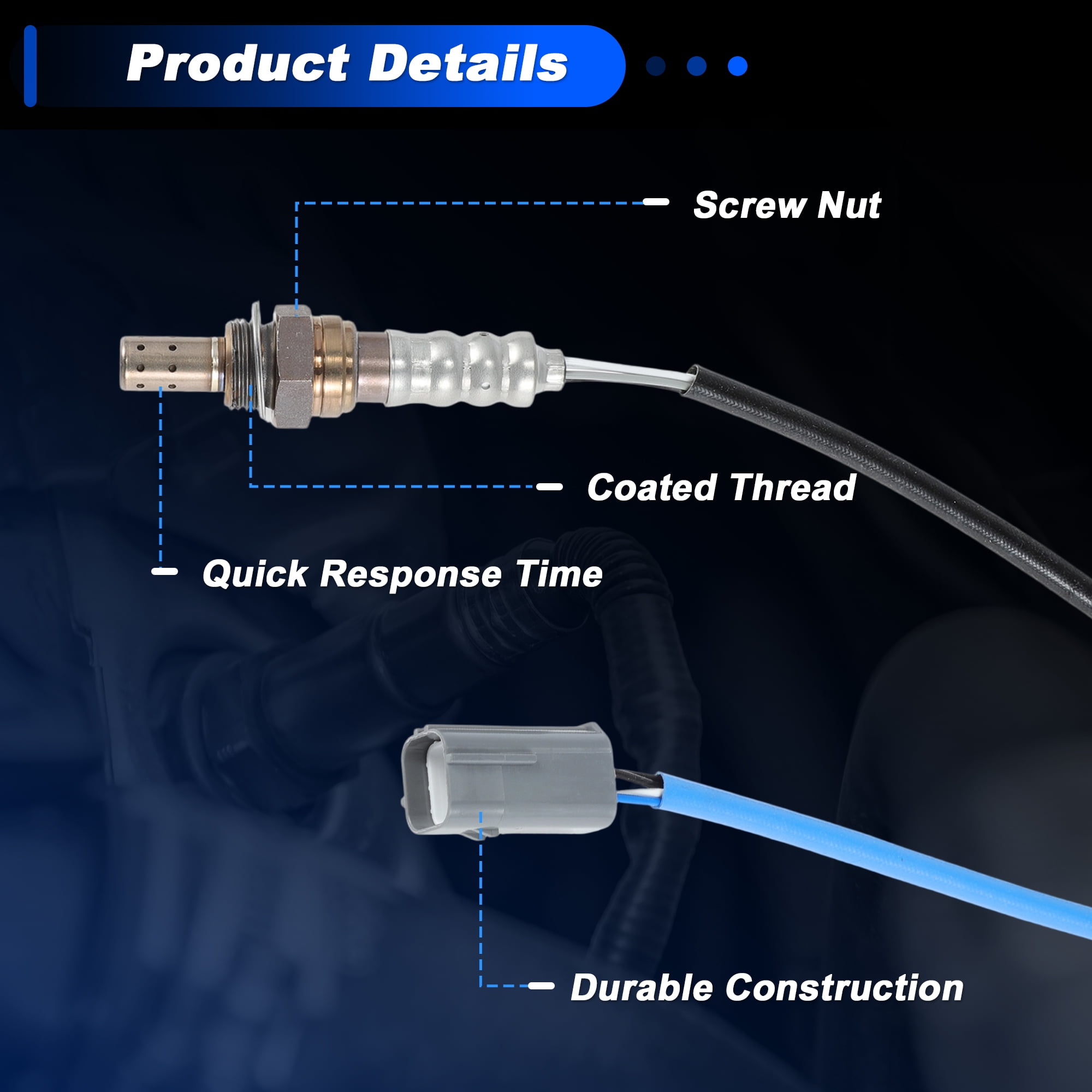 Upstream & Downstream Oxygen Sensor for Nissan Sentra 2.0L for Nissan Versa 1.8L L4 2010-2012 for Nissan Versa Note L4 1.6L 2015-2017 2349096/2344380 2pcs