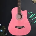 thumbnail image 3 of ADM 38'' Acoustic Cutaway Guitar for Kids Beginner Kit with Free Lessons, Pink, 3 of 8