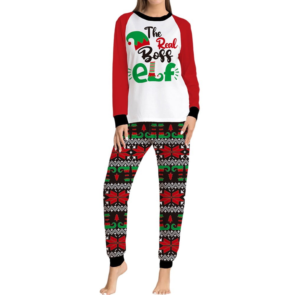 OUSITAID Ensembles de Pyjamas de Noël Assortis à la Maison