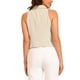 thumbnail image 3 of CHALECO CHIC para Mujeres con Solapa Notch, Cuello en V, Doble Botonadura, Sin Mangas, Tallas S, Color Albaricoque, 3 of 6