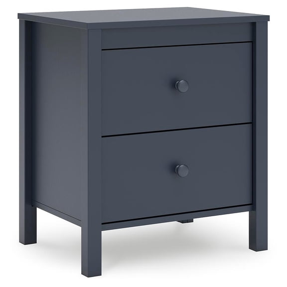 Signature Design by Ashley Simmenfort 2 Drawer Nightstand, Navy Blue