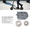 thumbnail image 3 of 420 18T Front Engine Sprocket 420 60 Links Chain 14T Rear Sprocket Kit For DIY Scooter ATV Bike Motorcycle Bicycle, 3 of 8
