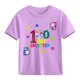 thumbnail image 4 of Blusas y camisas de manga corta con cuello redondo para niños y niñas, camisetas gráficas de manga corta, blusas con estampados bonitos para la temporada escolar., 4 of 9