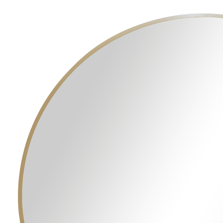 Better Homes & Gardens 28 Inch Gold Aluminum Round Wall Mirror photo 6