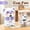 Purple, variant on Cute Panda Mini Clip on Cup Fan, Type-C Rechargeable Portable Personal Fan with Quiet Motor, Durable Plastic Clip-on Design for Hot Drinks Food Cooling Desk Office Monitor Travel Multi-Scene Use