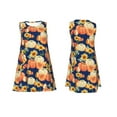 thumbnail image 7 of Pofeuu fall Pumpkin Daisy Print Women's Sleeveless Dress, Loose Fit Summer Dress, Casual Tank Dress for Women, 7 of 7