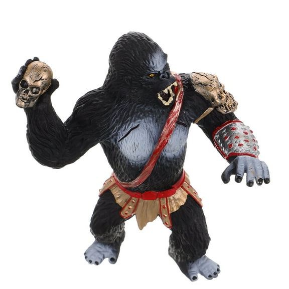 OUNONA Realistic Gorilla Figure Gorilla Model Toy Plastic Monkey Figurines Zoo Animal Figures Wildlife Education Toy for Children Kids Birthday Home Decor
