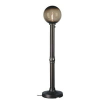 Moonlite 64" Floor Lamp 09717 with 3" bronze tube body and bronze globe