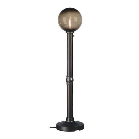 Moonlite 64" Floor Lamp 09717 with 3" bronze tube body and bronze globe