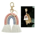 thumbnail image 3 of Llavero Arcoiris Sunnimix Macramé Boho Rosa, 3 of 8