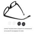 thumbnail image 5 of 1 par de retenedores de gafas para niños y adultos, reemplazo reutilizable, lavable, antideslizante, marco de gafas de sol, accesorios de agarre Cadenas y cordones para anteojos Transparente Jumpingount AP012541-02, 5 of 5