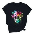 thumbnail image 4 of Drses ‌‌Women's Dia De Los Muertos T-Shirt - Sugar Skull & Skeleton Graphic Short Sleeve Tee for Day of The Dead (Sizes S - 2XL), 4 of 6