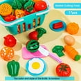 thumbnail image 3 of Cutting Play Food Set For Kids Kitchen Toys, Food Cutting Toys, Fruits And Vegetables With Storage Basket Fake Food Pretend Play Kitchen Accessories Toys, For Toddlers Boys Girls Xmas Gifts, 3 of 4