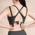 thumbnail image 4 of RXMEKW Sports Bra for Women, Color-Blocked Elastic Workout Top with Removable Padding, Supportive Athletic Shirt for Gym and Running, 4 of 5