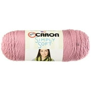 Angle View: Caron Simply Soft Solids Yarn 4 Medium Gauge 100 Acrylic - 6 oz - Plum Wine - Machine Wash and Dry