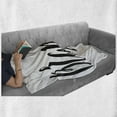 thumbnail image 6 of Brandon Soft Flannel Fleece Throw Blanket, Widespread Name Design with Monochrome Letters Cursive Font Pattern, Cozy Plush for Indoor and Outdoor Use, 50" x 70", Black and White, by Ambesonne, 6 of 6