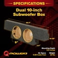 thumbnail image 3 of Qpower BQGMC102004 Dual 10 in. T Shape Empty Woofer Enclosure, 3 of 12