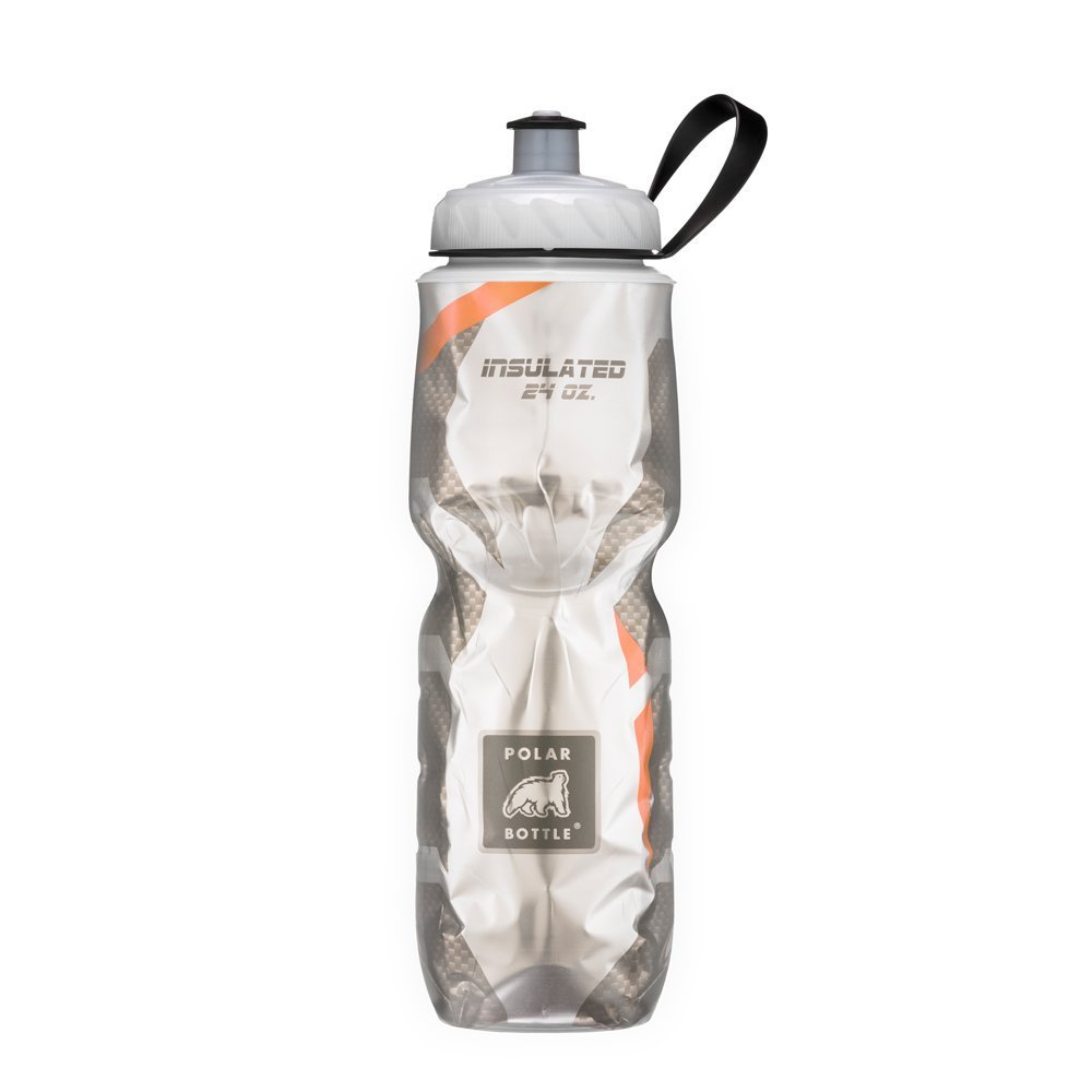 Polar Bottle Insulated Water Bottle (24-Ounce) (Carbon Orange ...