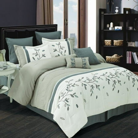 luxury home willow 8 piece comforter set walmart com luxury home willow 8 piece comforter set walmart com
