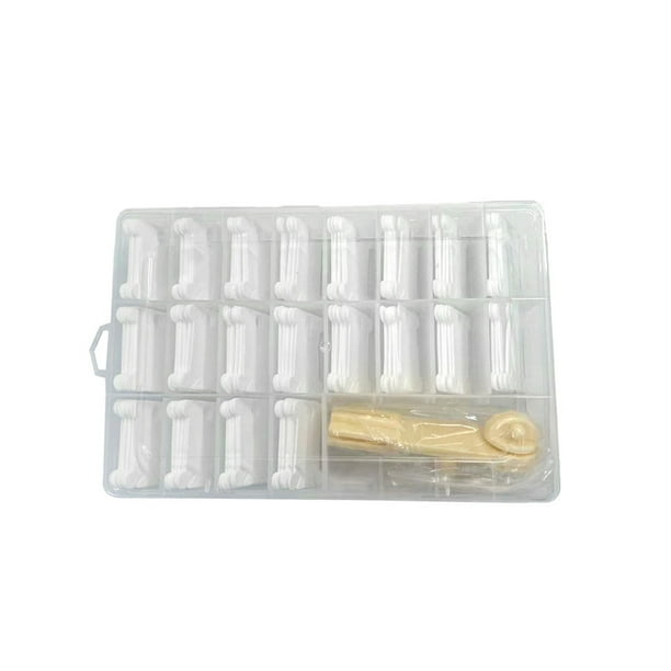 Advancent Bobinas de hilo dental, placa de hilo, bobina de cable, conveniencia, caja multiusos de plástico de larga duración práctica, Artesanía