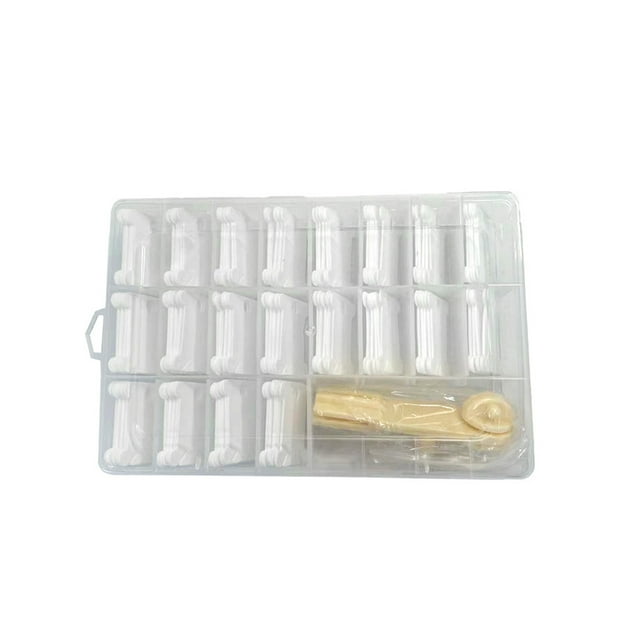 Yuarrent Bobinas de hilo dental, placa de hilo, bobina de cable, conveniencia, caja multiusos de plástico de larga duración práctica, Artesanía