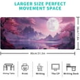 thumbnail image 2 of Desk Mat, Anime Desk Pad Mat, Desk Matt for Desktop, XL Large Mouse Pad for Desk, Anti-Slip Big Mousepad with Stitched Edges, Keyboard Pad Mouse Mat for Gaming and Office (Cherry Blossom 4), 2 of 6