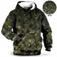 thumbnail image 4 of Sudadera con capucha con estampado 3D de camuflaje, águila, piel de serpiente, bandera estadounidense, para hombre, informal, de calle, de manga larga, 4 of 5