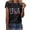 Black, variant on ibuvkizy American Flag T-Shirt for Women Summer Casual Print 4th of July Clothes Patriotic Graphic Tees Tops Round Neck Short Sleeve Loose T-shirt Black L