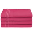 thumbnail image 3 of Clara Clark 5 Piece 1800 Microfiber Collection Bed Sheet Set, Deep Pockets Fitted Sheet, Twin, Hot Pink, 3 of 4