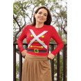thumbnail image 3 of Old Glory Womens Christmas Toy Soldier Costume Long Sleeve T Shirt, 3 of 6