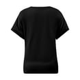 thumbnail image 4 of Womens T Shirts Short Sleeve V Neck Casual Summer Tops Tshirts with Pocket, 4 of 5