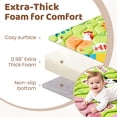 thumbnail image 3 of Beavtaens Baby Play Mat, 50"x50"x1", Thick Cushioning Foam, Non-Slip, Foldable and Machine Washable, Odor-Free, for Playpens and Baby Crawling, 3 of 10