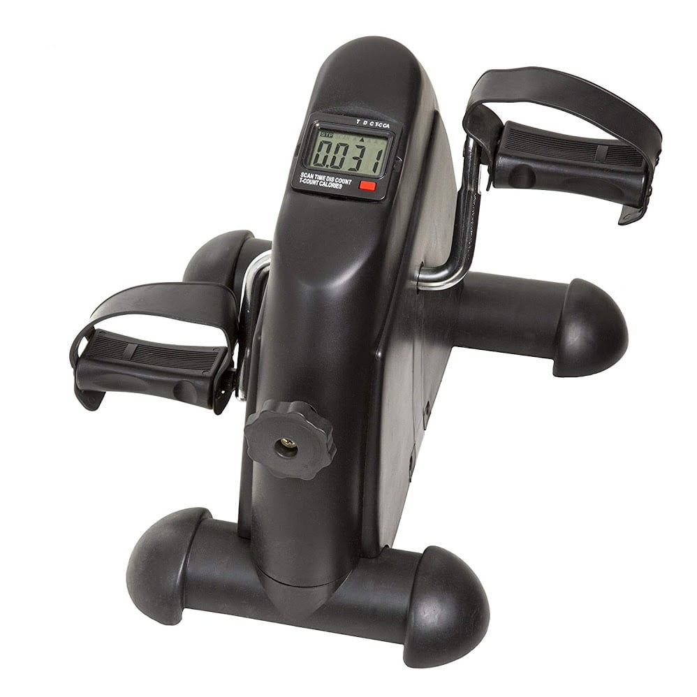 Portable Mini Cycle Exercise Bike Pedal Exerciser Bicycle Machine Adjustable Resistance Arm Leg LCD Monitor Displays... by willingboy